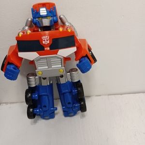 Transformer action figure robot car.